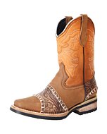Botas Rodeo De Niño En Color Miel WD 11-376