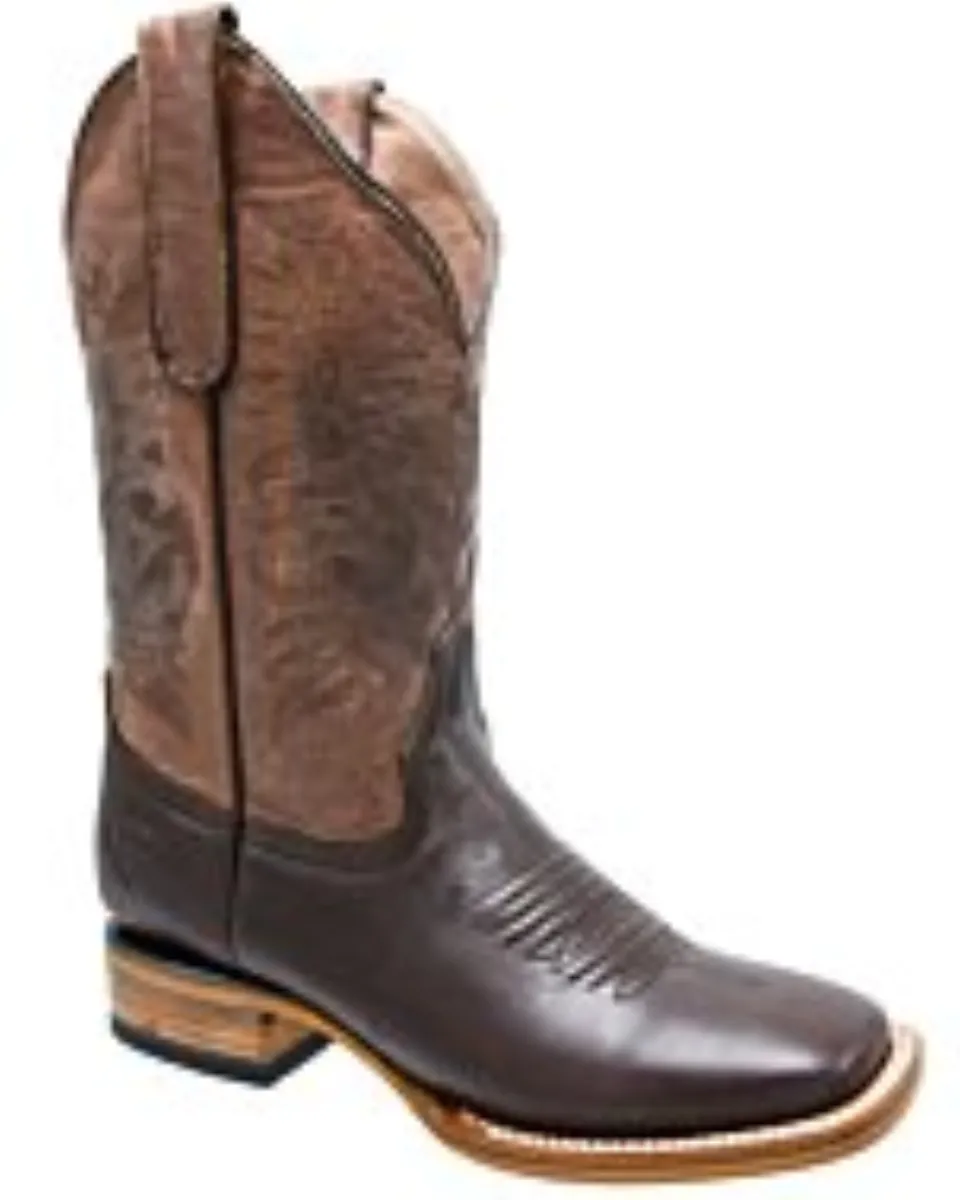 Bota Rodeo Color Café Para Mujer Piel Napa WD 11-507