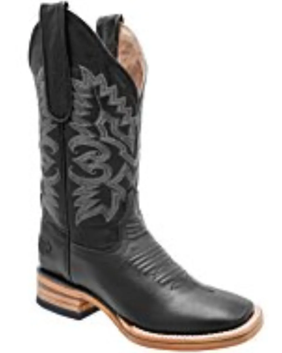 Bota Rodeo Negra Para Mujer Piel Napa WD 11-506