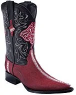 Botas Vaqueras Mantarraya Hembra PC WD 11-067 Color Vino