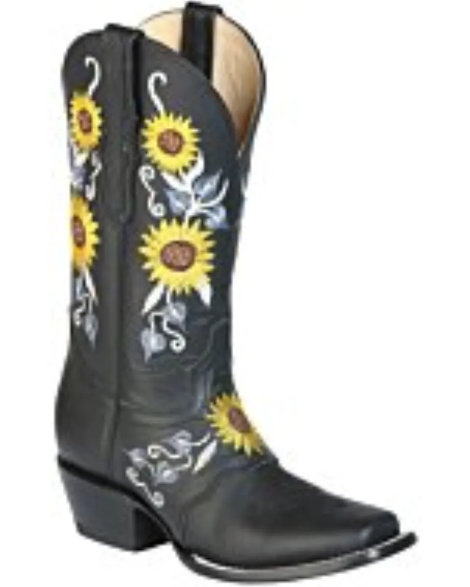 Bota Vaquera Para Mujer Suela De Hule El General 51149 Color Choco