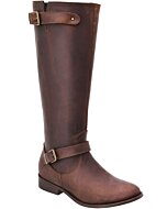 Botas Camperas Altas Color Café De Mujer WD 11-467