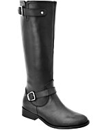 Botas Camperas Negras Altas De Mujer WD 11-466