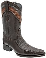 Botas Cuello De Toro Color Café Tejida Europea WD 11-158