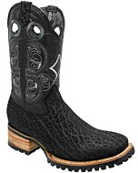 Botas Rodeo Piel Cuello Toro Suela Tractor Color Negro WD 11-282