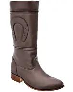 Botas Escaramuza Charra Piel Napa Color Café WD 11-458