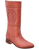 Botas Escaramuza Charra Dama Color Shedrón Piel Napa WD 11-457