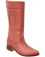 Botas Escaramuza Charra Dama Color Shedrón Piel Napa WD 11-457