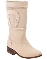 Botas Escaramuza Para Niña Piel Nobuck Color Tortola WD 11-356