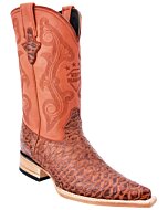 Botas Vaqueras Grabado Oso Hormiguero Color Cognac WD 11-112