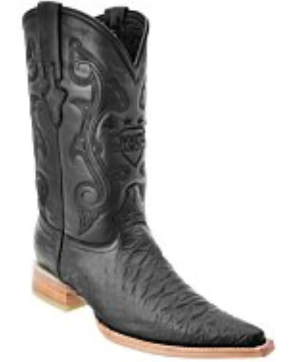 Botas Vaqueras Grabado Oso Hormiguero Color Negro WD 11-115