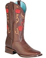 Botas Rodeo Para Mujer El General DW-DAM-13 Piel Crazy Color Choco