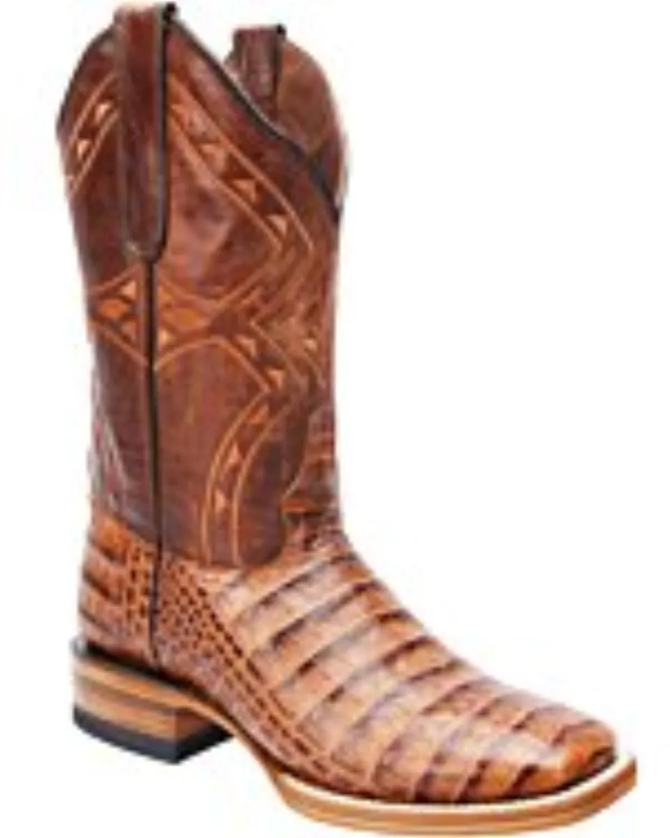 Western Rodeo Boots Caiman Print Leather WD 11-311