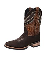 Botas Rodeo White Diamonds Boots 10-320 Café