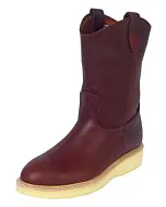 Botas Establo Mil-rayas Piel Grasso Color Shedrón 318