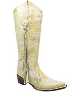 Botas Vaqueras Altas Para Mujer Grabado Rústico WD 11-524