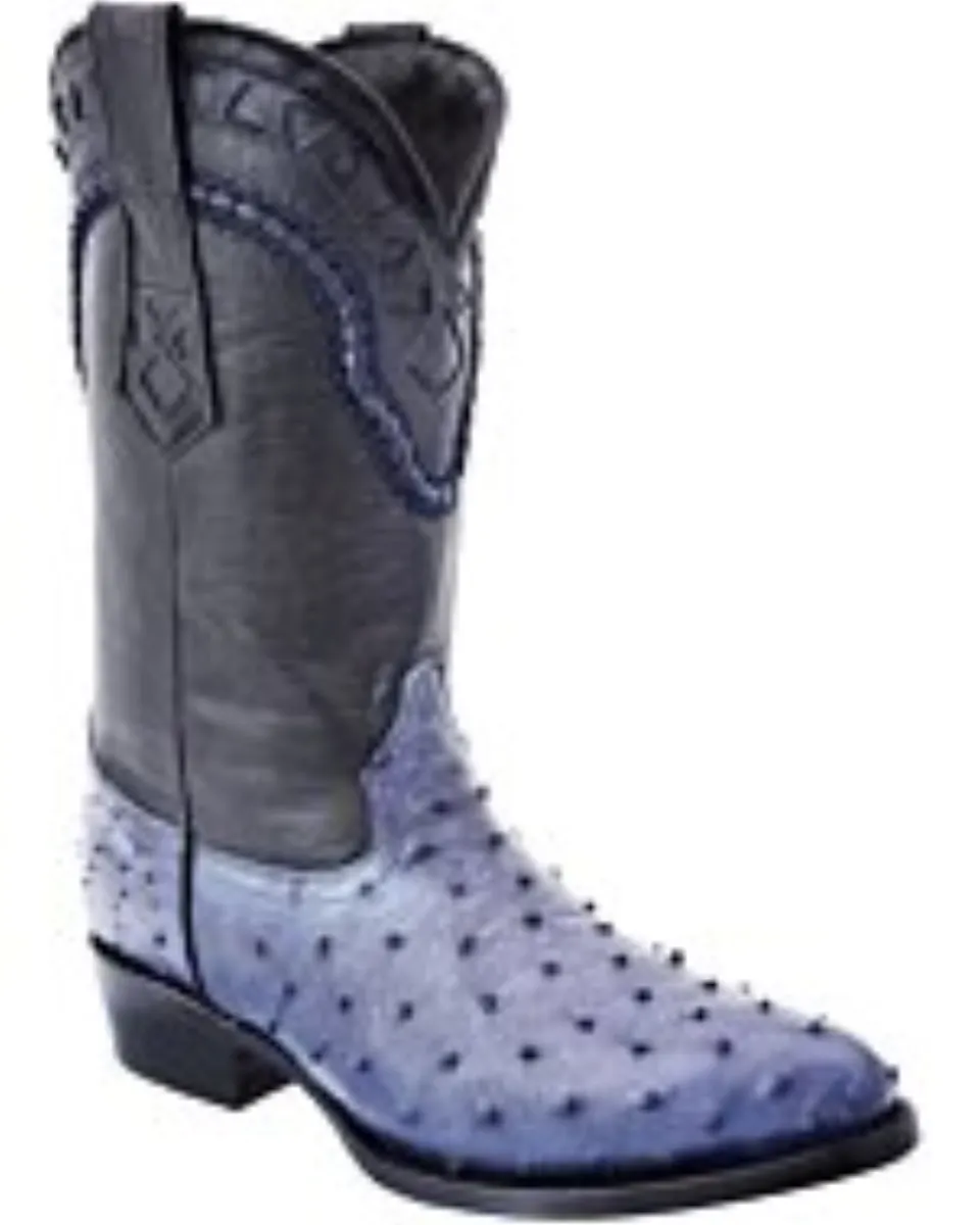 Botas Vaqueras Avestruz Color Blue Jeans WD 11-187
