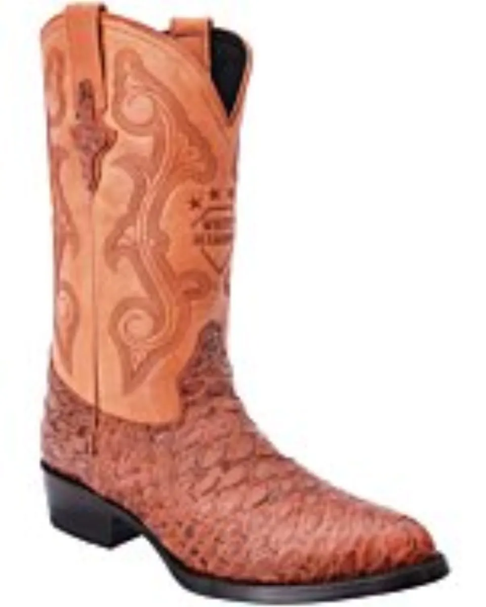 Botas Vaqueras Grabado Oso Hormiguero Color Cognac WD 11-245