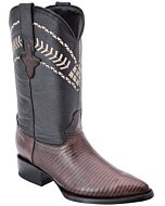 Botas Vaqueras Piel De Armadillo Color Café WD 11-178