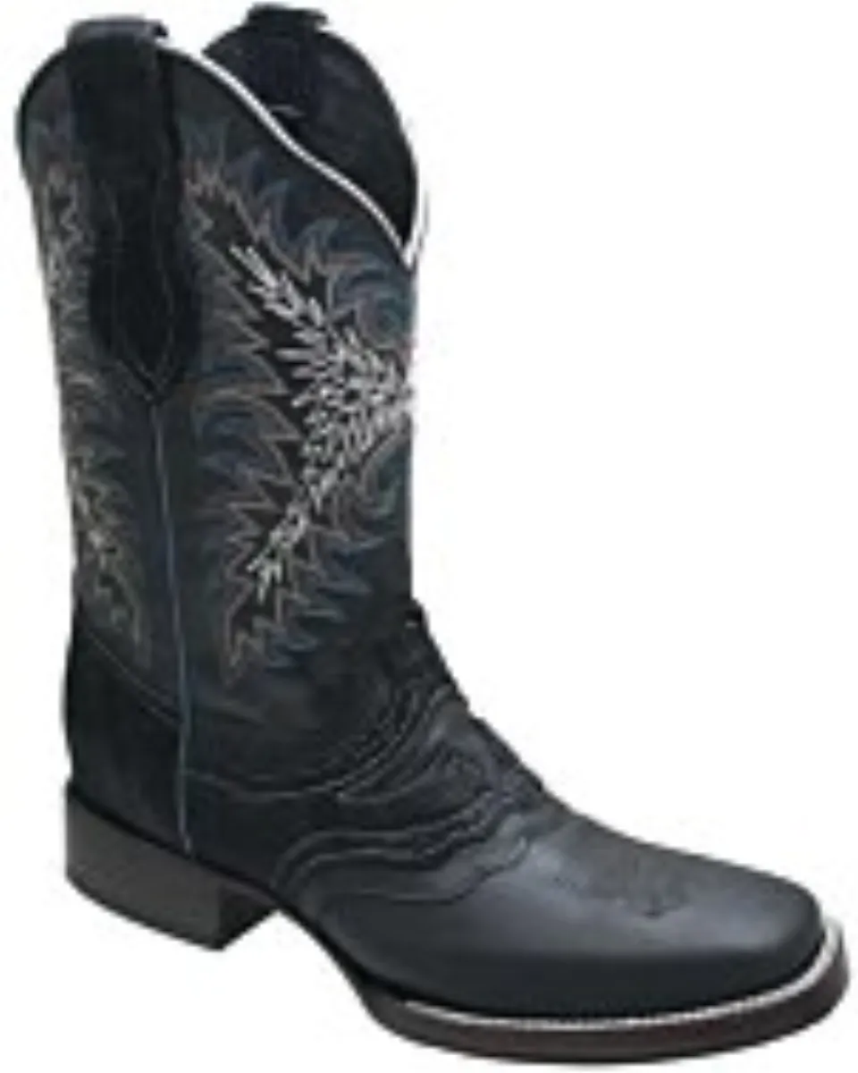 Bota Rodeo Piel Crazy Joe Boots 513 Negro
