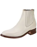 Botines Charros Welt De Gala Piel Napa Color Hueso WD 11-718