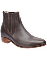 Botin Charro Piel Napa Cuero Color Café WD 11-728