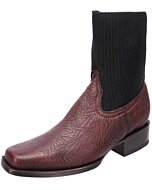 Botines Horma Europea Con Zipper WD 10-004 Color Vino