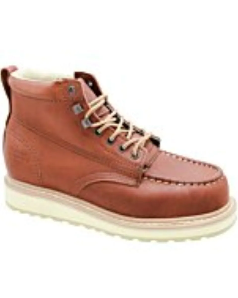 Botines De Trabajo Tipo Mocasín Color Miel WD 11-435