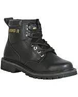 Botines Suela Track De Trabajo Piel Anilina Color Negro 43391