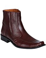 Botines Color Café De Vestir Para Hombre Lamasini 7532