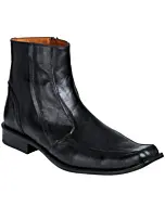 Botines Negros De Vestir Para Hombre Lamasini 7532