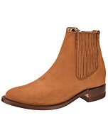 Botines Charros Welt De Gala Piel Nobuck Color Tabaco WD 11-719