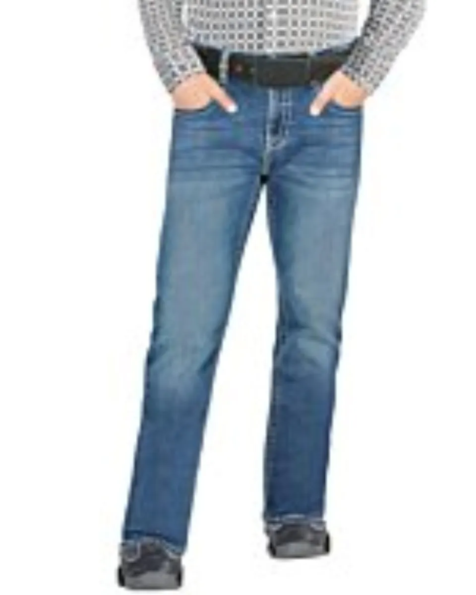 Jeans Vaqueros Para Niño Color Azul Medio Lamasini 9026