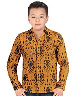 Camisa Vaquera Color Camel Para Niño Lamasini 0107