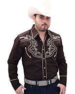 Camisa Vaquera WD Boots 11-912 Café/Blanco