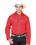 CAMISA ROJA VAQUERA BORDADA EL GENERAL 2019-103