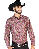 Camisa Casual El Señor De Los Cielos M/L 43770 Colo Rojo-Vino