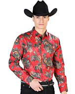 Camisa Roja Casual M/L El Señor De Los Cielos 43869