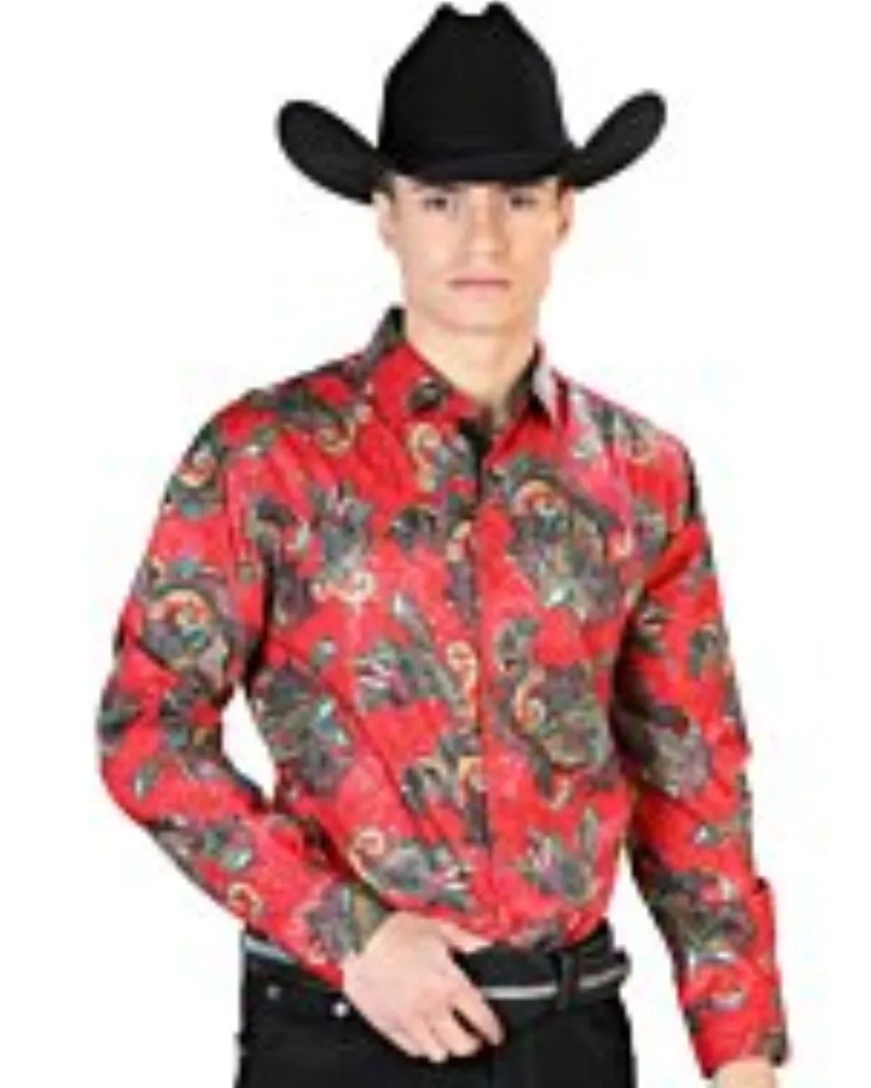 Camisa Roja Casual M/L El Señor De Los Cielos 43869