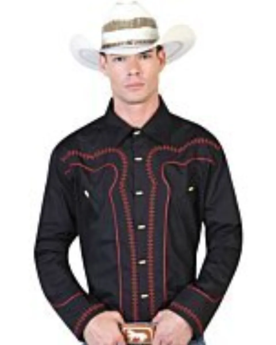 CAMISA CHARRA NEGRA EL GENERAL 2019-115