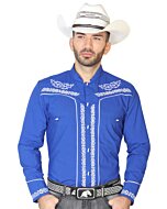 Camisa Charra El Señor De Los Cielos 42878 Color Royal Blue