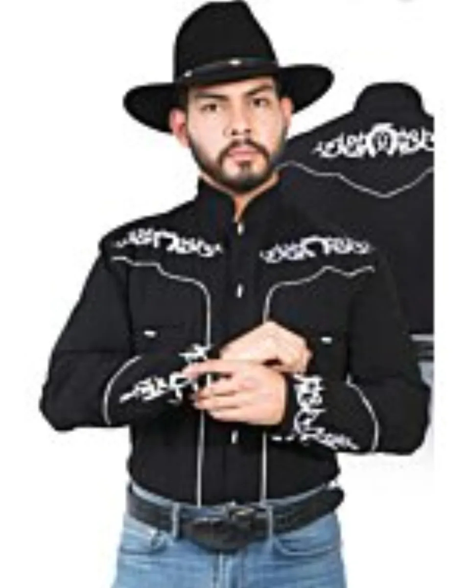 Camisa Charra Negra El Señor De Los Cielos 42879