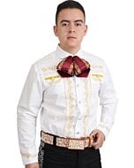 Men's Traditional Charro Shirt In White WD 11-862