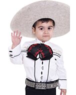 Camisa Charra De Niño Blanca WD 11-938