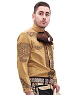 Camisa Charra Fina El Dorado Mostaza WD 11-803