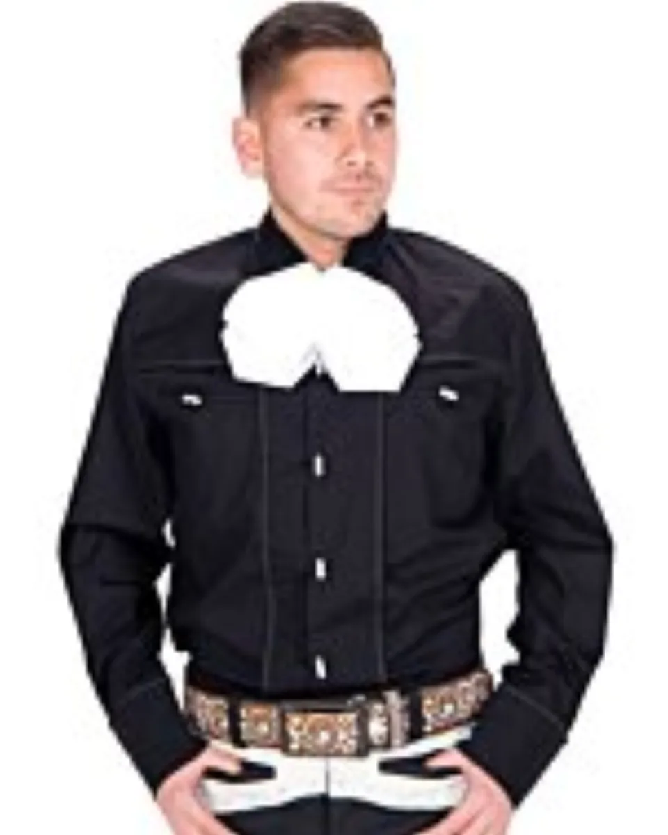 Camisa Charra Negra Adorno Soga WD 11-853