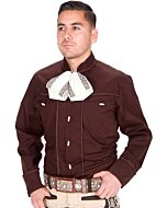 Camisa Charra Café Diseño Soga WD 11-857