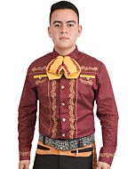 Camisa Charra Color Vino WD 11-863
