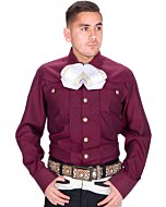 Camisa Charra Elegante Color Vino WD 11-867