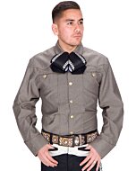 Camisa Charra Elegante Gris WD 11-870